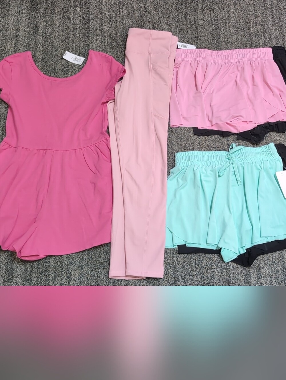 NWT GAP Old Navy BTween Active Lot Bundle Romper Active Pants + Shorts Sz 10-12